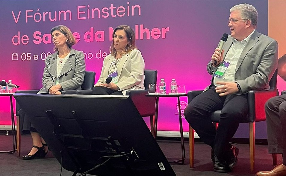 Participação do Dr. Felipe Andrade no V Fórum Einstein de Saúde da Mulher, com o tema ”Anticoncepcional e Câncer de Mama"